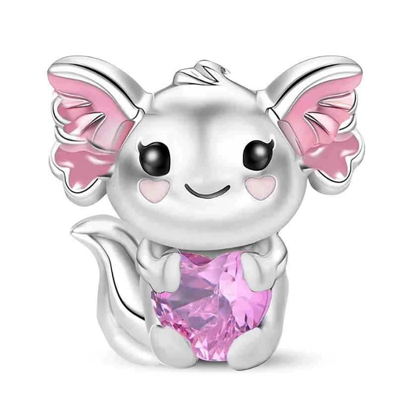 925 Sterling Silver Mushroom Cat Owl Puppy Cat Claw Charms Beads Fit Diy Bracelet Bangle Making Gift Of High Quality Jewelry