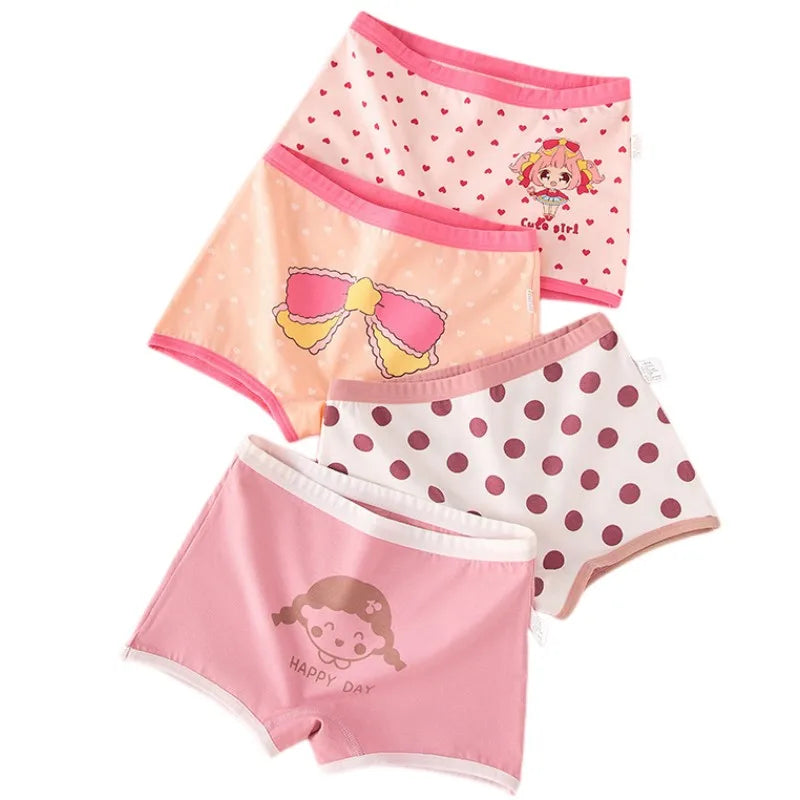Girl A Cotton Briefs Boxers Breathable Underpants Girl Quality Panties Size 90-165 Healthy Briefs Kids Comfortable Soft Boxers