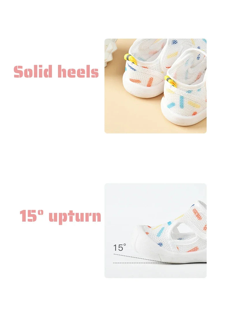 1-4T Summer Breathable Air Mesh Kids Sandals Baby Unisex Casual Shoes Anti-slip Soft Sole First Walkers Infant Lightweight Shoes