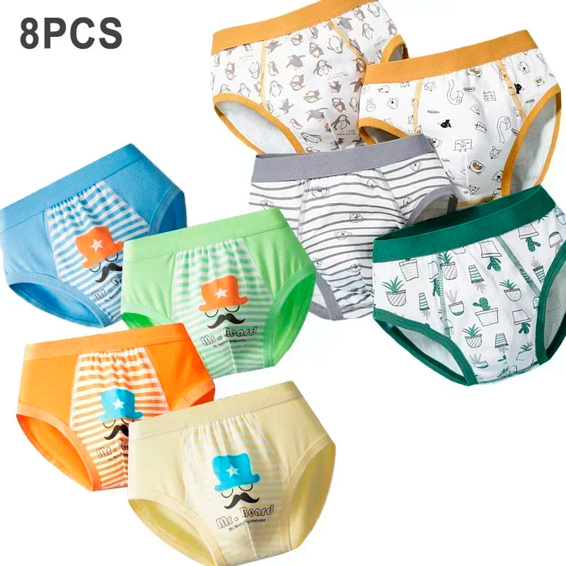 Multipack Cotton Boy Briefs Panties Excavator Pattern Kids Underpants Breathable Cartoon Design Child Hot Shorts Boys Underwear