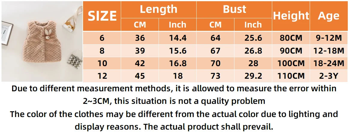 (9 Months -3 Years Old) Autumn And Winter New Simple Solid Color Baby Girl Vest, Fashionable And Warm Children'S Clothing