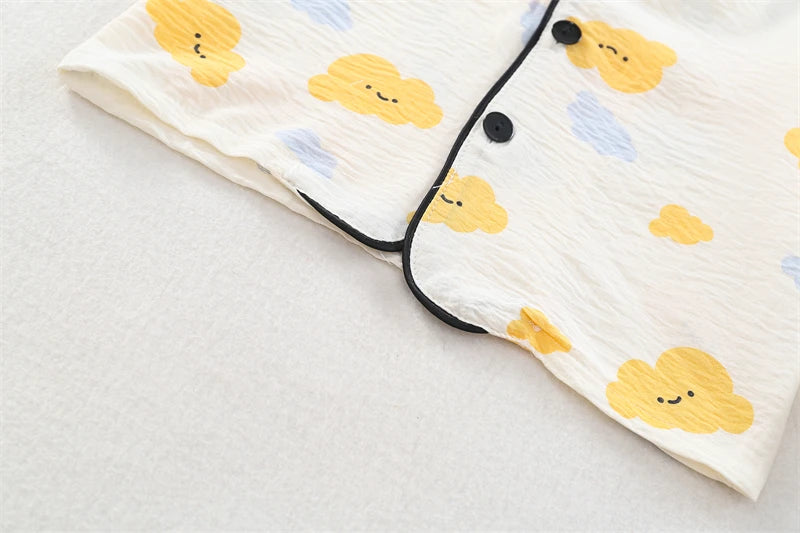 New Spring Autumn Baby Clothes Kids Pajamas Children Boys Sleepwear Tops And Pants Infant Girls Clothing Toddler Casual Costume