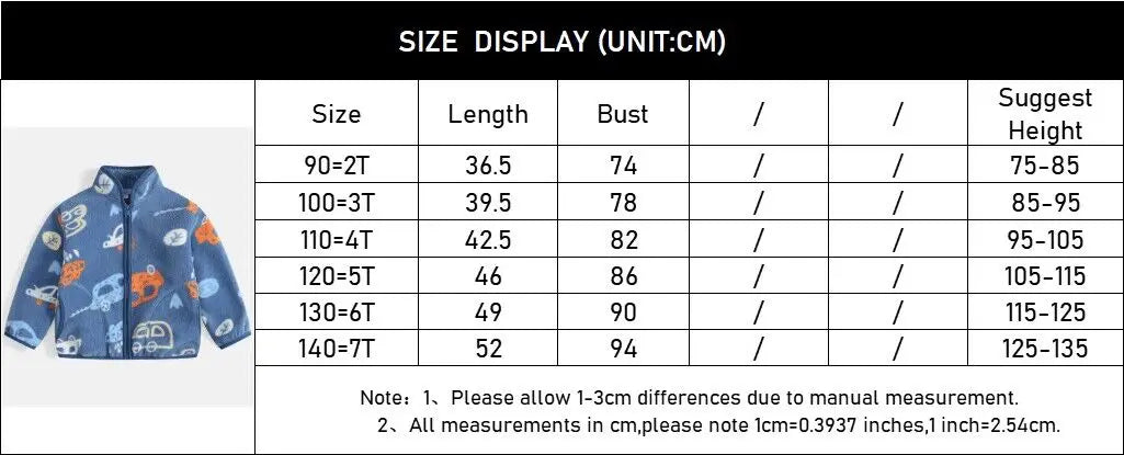 Autumn Winter Plush Thick Baby Boys Coat Cartoon Bear Warm Outerwear for Kids Clothes Cotton Soft Fleece Jackets 2-7 Years Old