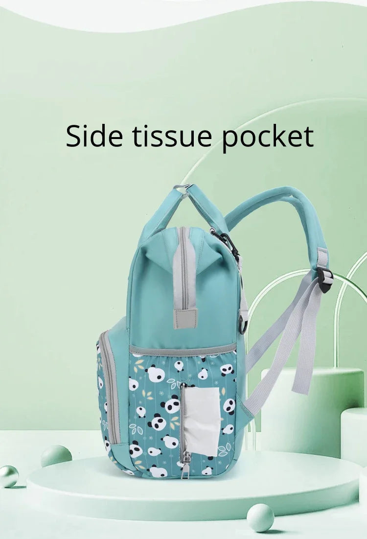 Mommy Bag Multifunctional Waterproof Insulated Backpack Large Capacity Maternity Travel Changing Bag Stroller Strap Schoolbag