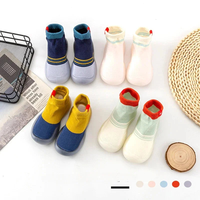 Cute New Baby Shoes Soft Sole Non-slip Baby Socks Breathable Shoes Socks Spring Fashion Children's Socks