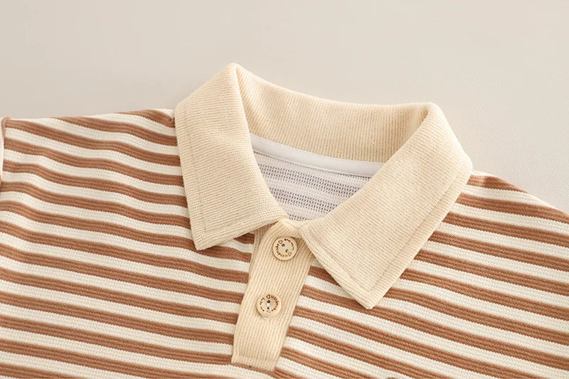 New Spring Autumn Baby Clothes Children Boys Striped Long Sleeved T-Shirt Pants 2Pcs/Sets Infant Casual Outfits Kids Tracksuits