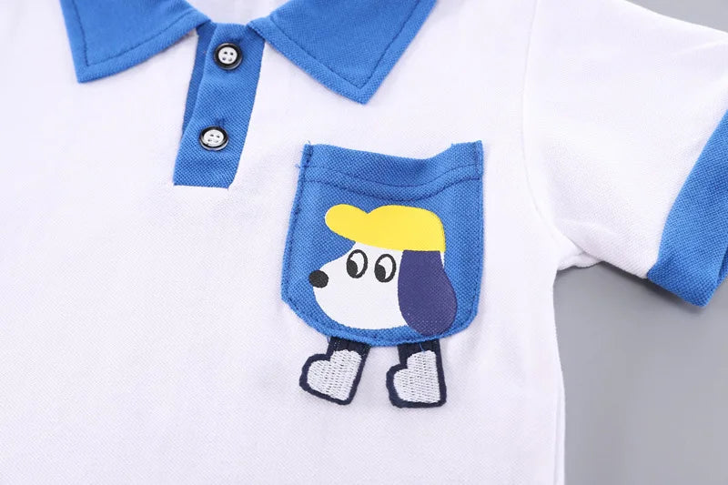 New Summer Baby Clothes Suit Children Boys T-Shirt Shorts 2Pcs/Sets Kids Girls Clothing Infant Casual Costume Toddler Tracksuits