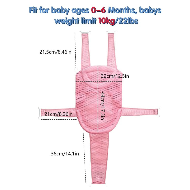 Baby Bath Cushion Pad, Newborn Bathtub Mat, Infant Bath Supporter Net, Baby Bathtub Pillow, Nonslip Floating Bathing Tub Seat