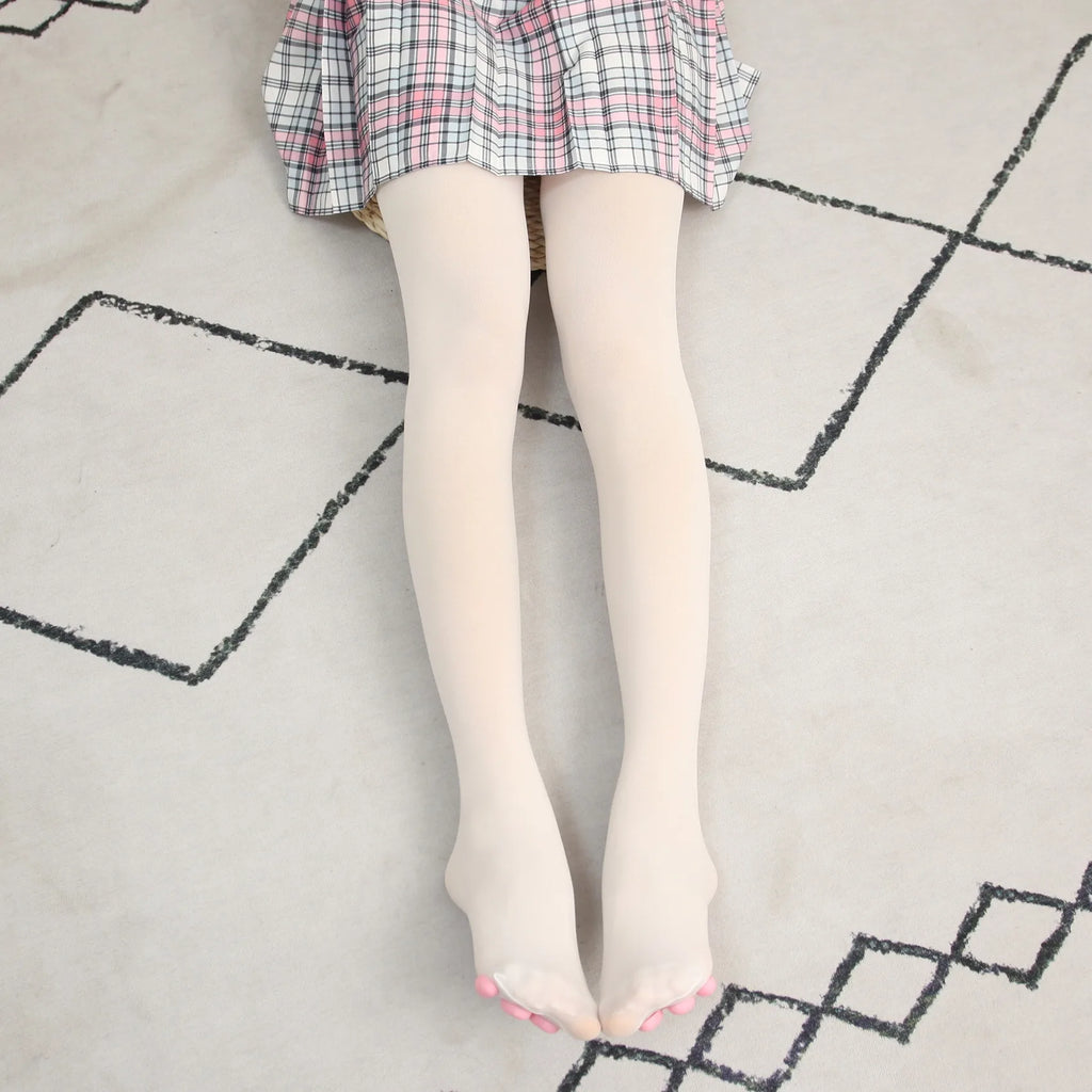 New Cat Paw Socks For Women Girls Kawaii 3D Cat Claw Toe Stocking Cute Gift Lolita Paw Pads Cosplay Cat Paw Pad Thigh High Socks