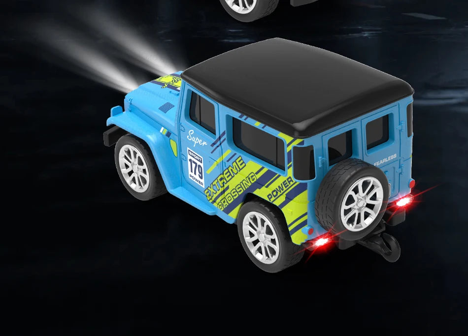 JCMO Mini RC Car 1:64 App/2.4Ghz Remote Control Desktop Small Portable Toy Off Road Vehicle Alloy Carshell For Children Gift New