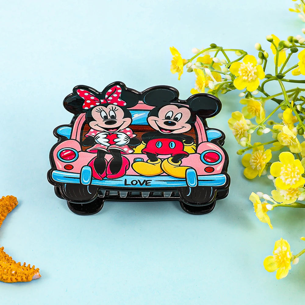 1PC/6PCS Disney Mickey and Minnie hair clips. The shapes are cute and sweet.