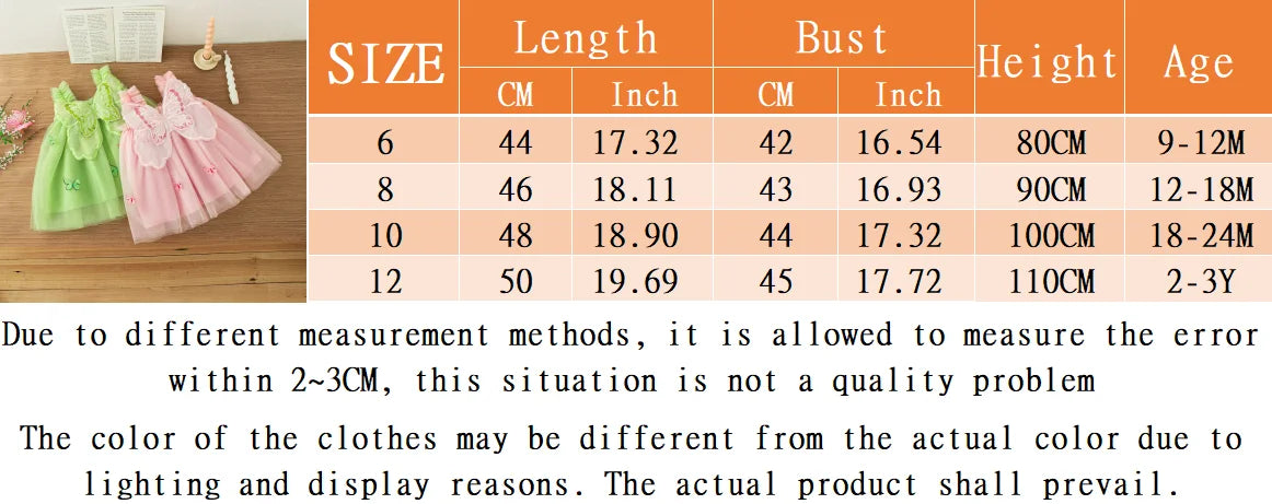 9 Months -3 Years Old//Summer New Baby Girl Princess Dress, Butterfly Wing Suspender Children'S Clothing For Birthday Parties