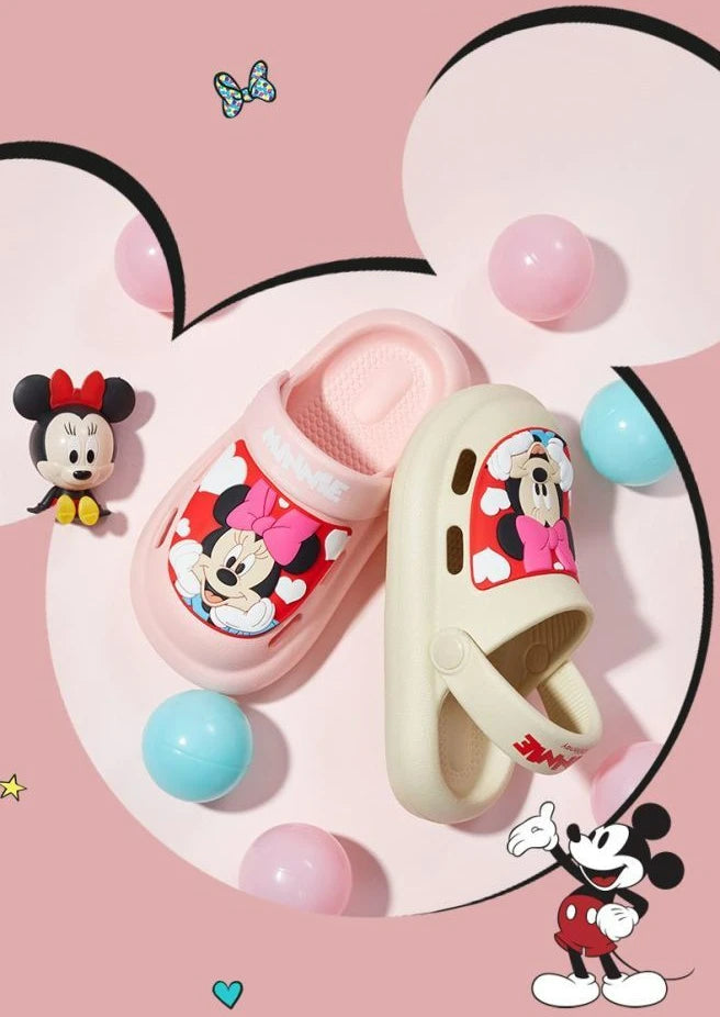 Disney Children's Casual Shoes EVA Sandals Boys Girls' Cartoon Mickey Mouse Anti Slip Soft Sole Children's Beach Shoes Size 17-2