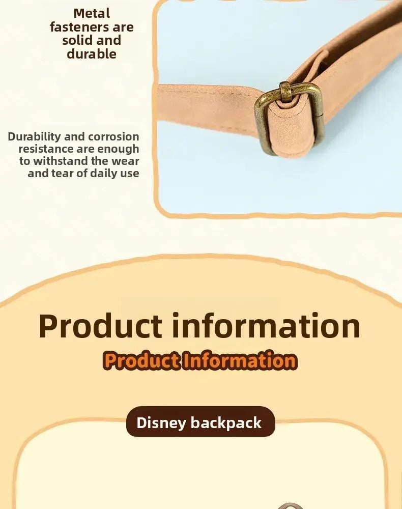 Disney New Fashion Women's Backpack Luxury Brand Original Women's Backpack Large Capacity High Quality Leisure Travel Backpack
