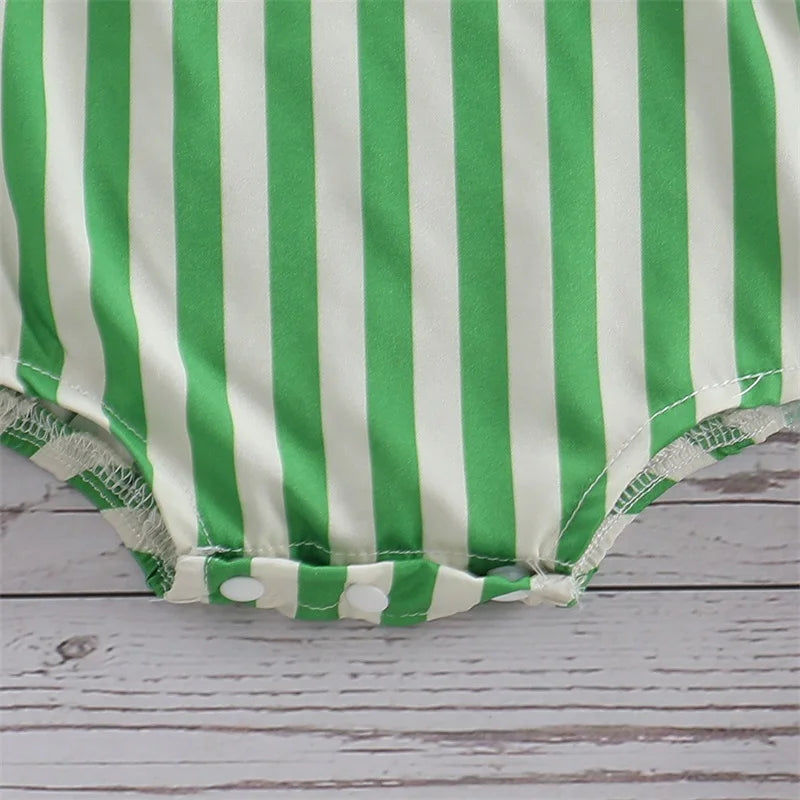 Toddler Girls Floral Print Sleeveless Rompers with Bow Headband Set Summer Jumpsuits Outfits Clothes for Baby Girls