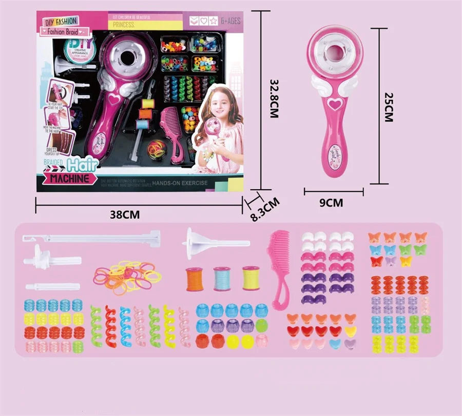 Automatic Hair Braid Kits Tool Girls Hair Twist Machine Electric Beauty DIY Play Toys Kid Headwear Hair Accessories Gift