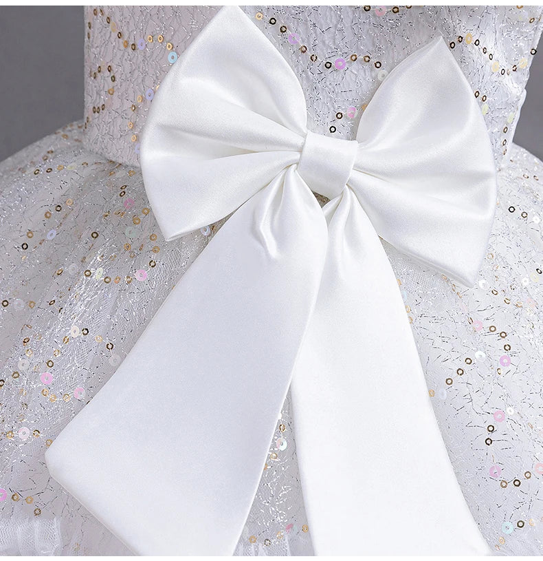 6633 Little Baby Clothing Girl Wedding Dress Kids Birthday Party Princess Dresses Children Wedding Ceremony Costume