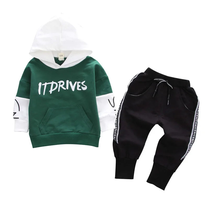 New Spring Autumn Baby Girl Clothes Children Boys Hoodies Pants 2Pcs/Sets Kids Outfits Toddler Casual Costume Infant Tracksuits