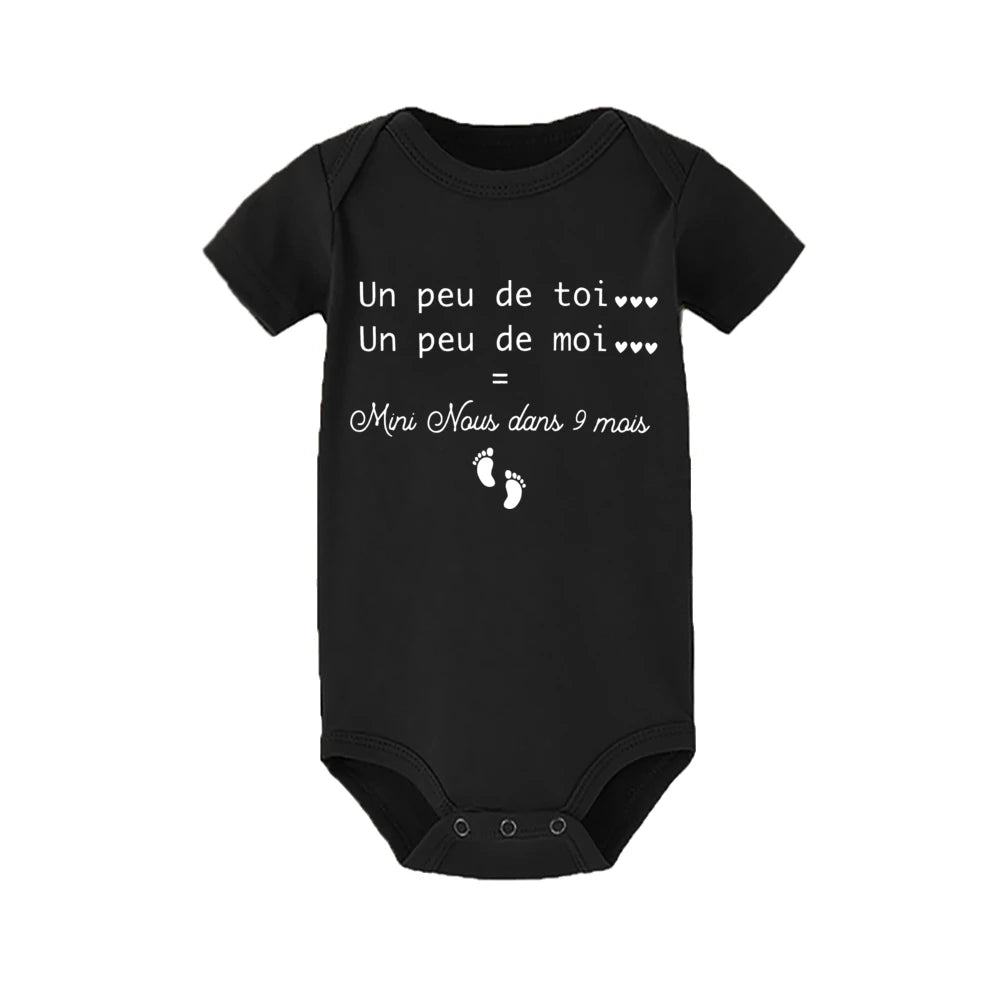 Mini Naus Dans 9 Mais Pregnancy Announcement Baby Rompers First Time Dad Gift Baby Announcement Bodysuit New Baby Gift