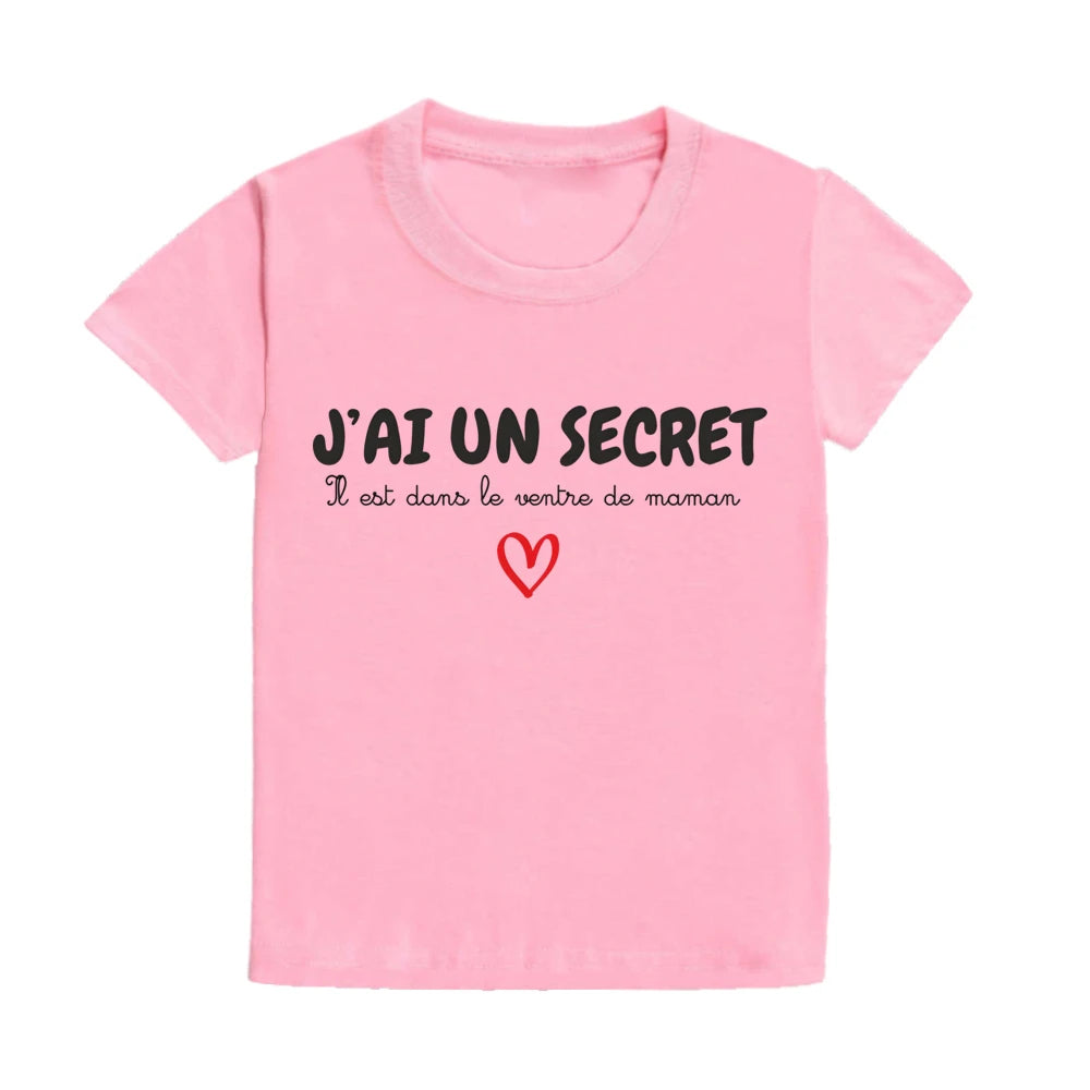 Children's T-shirt Announcing Pregnancy Future Big Sister/ Big Brother Kids Short Sleeve Shirts Pregnancy Announcement T-shirt