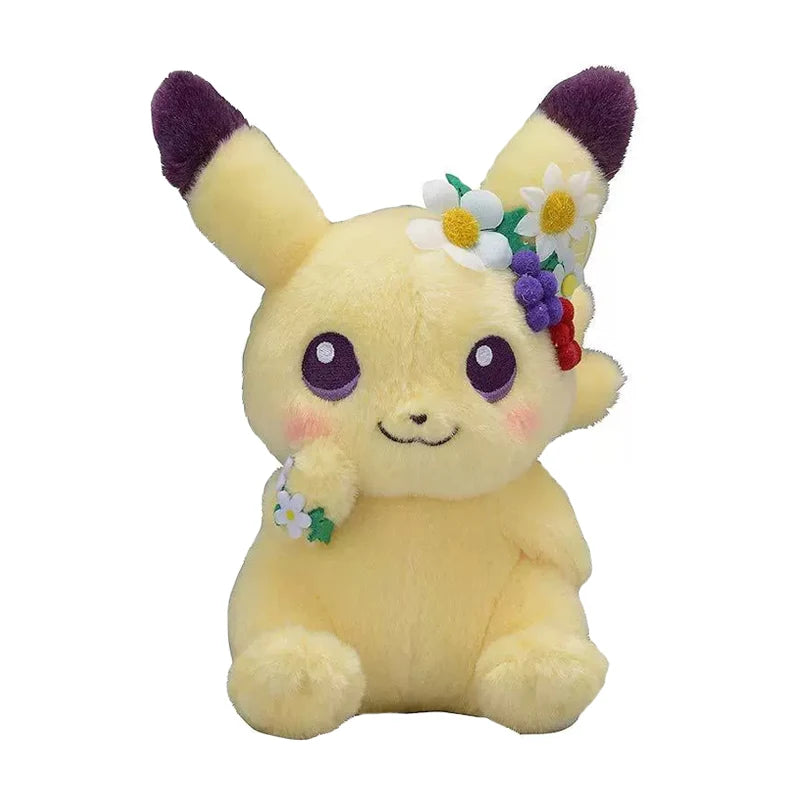 20cmOriginal Pokemon Plush Easter Series Pikachu Eevee Scorbunny Sylveon Pawmi Plush Doll Pillow Xmas Birthday Gift for Children