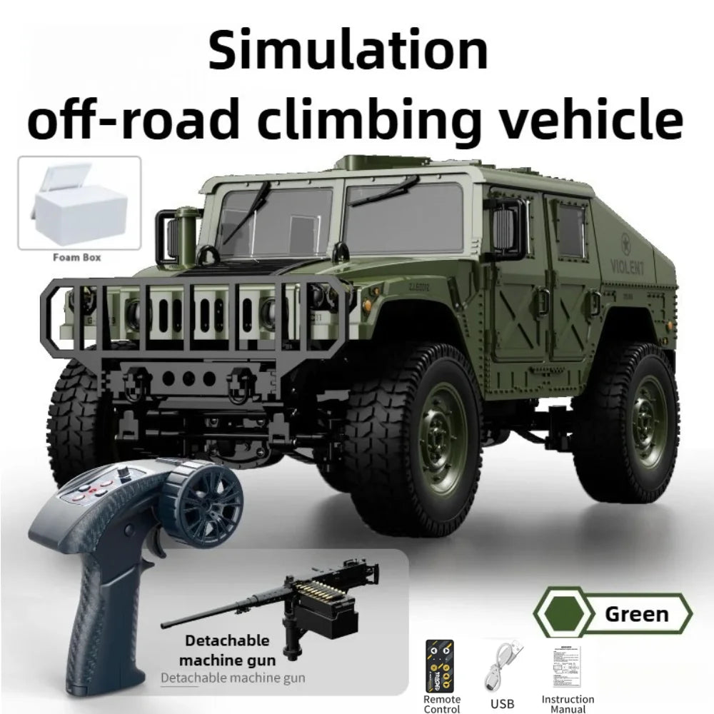 JJRC C8835 1:16 4x4 Remote Control Car - All-Terrain Off-Road Climber with LED Lights for Off-Road Adventure Toy Gift for Kids