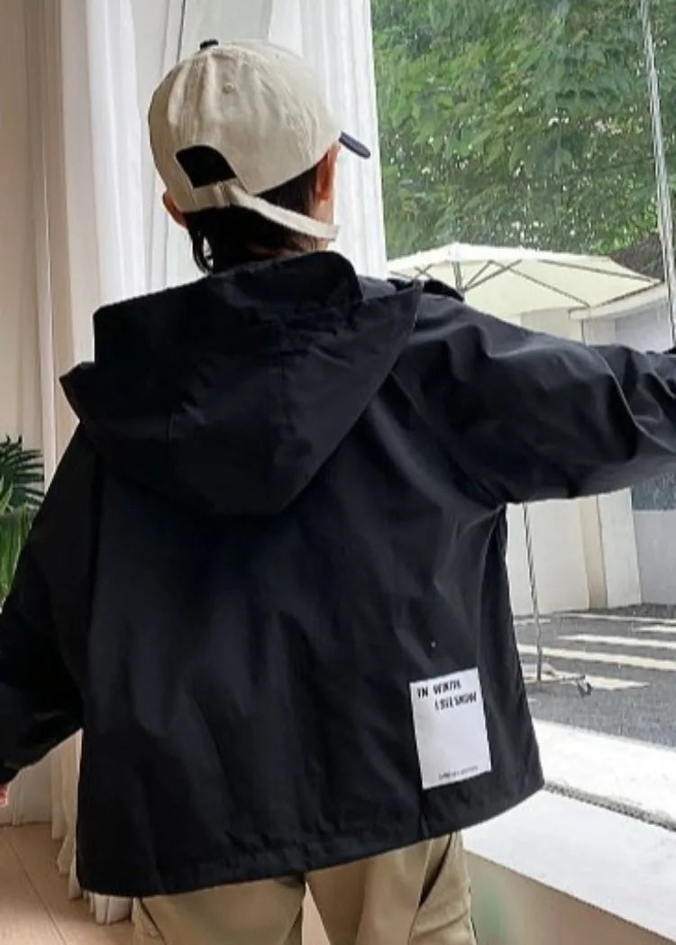 2025 New Kids Outdoor Jacket Unisex Sporty Design Spring Autumn Wear Trendy Waterproof Windproof Jacket for Boys Girls Ages 8-14