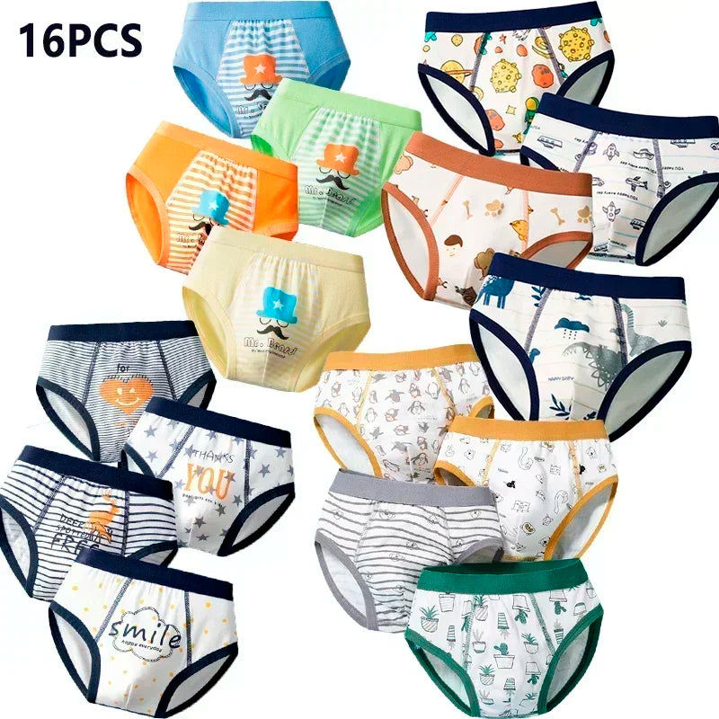 Multipack Cotton Boy Briefs Panties Excavator Pattern Kids Underpants Breathable Cartoon Design Child Hot Shorts Boys Underwear