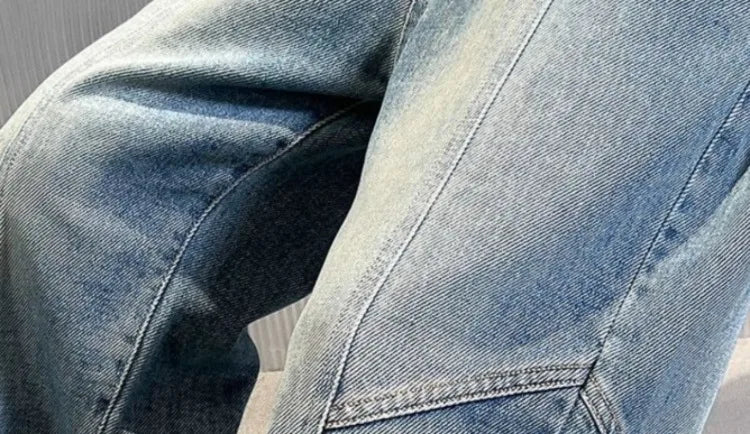 Boys' Jeans Spring Autumn Loose Straight Leg Stylish Versatile Long Pants Hot Sale Ages 7-14