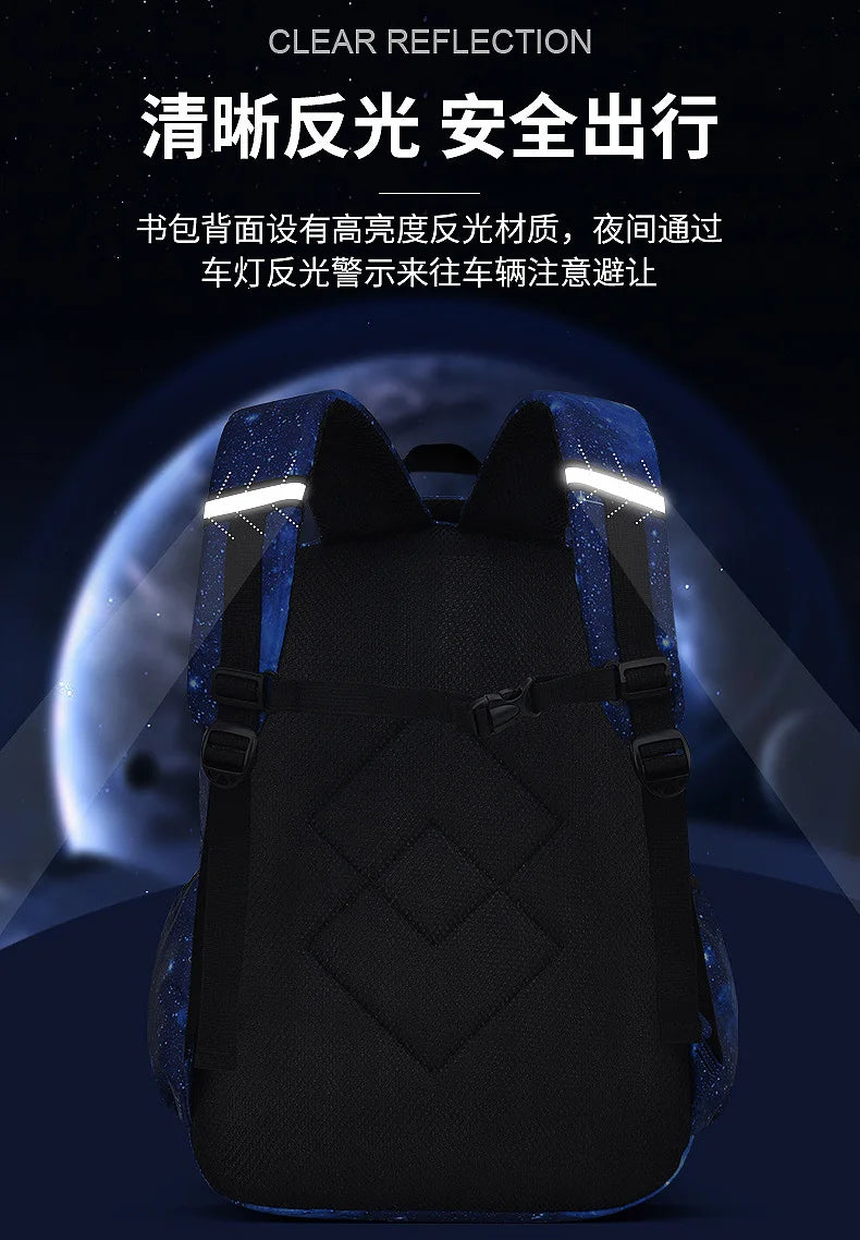Children Backpack Fashion Starry Sky Kids Waterproof School Bags For Boys Girls Backpack Mochila Infantil Book Bag