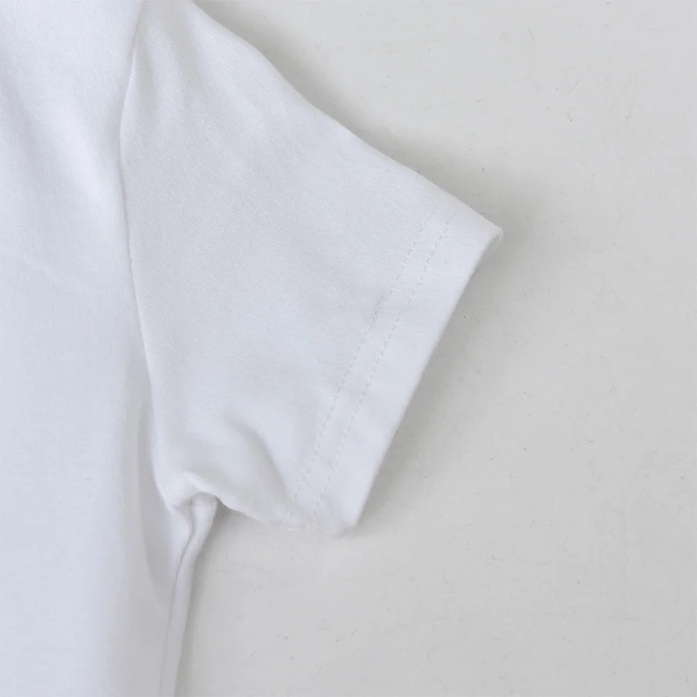 VIKITA Kids Short Sleeve Summer White T Shirts Girls Cosmos Star Sequins Appliqued Cotton Casual Tops and Tees Children Clothing