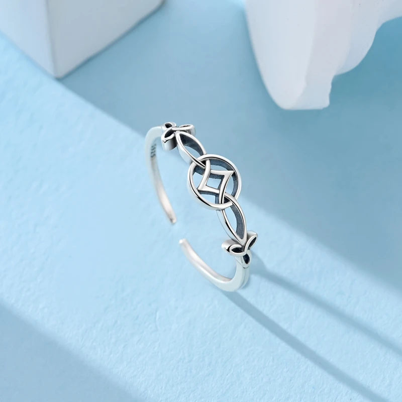 925 Sterling Silver Original Celtic Knots Charms Bead Earrings Ring Bracelet Necklace Series Jewelry Set For Women Men DIY Gift