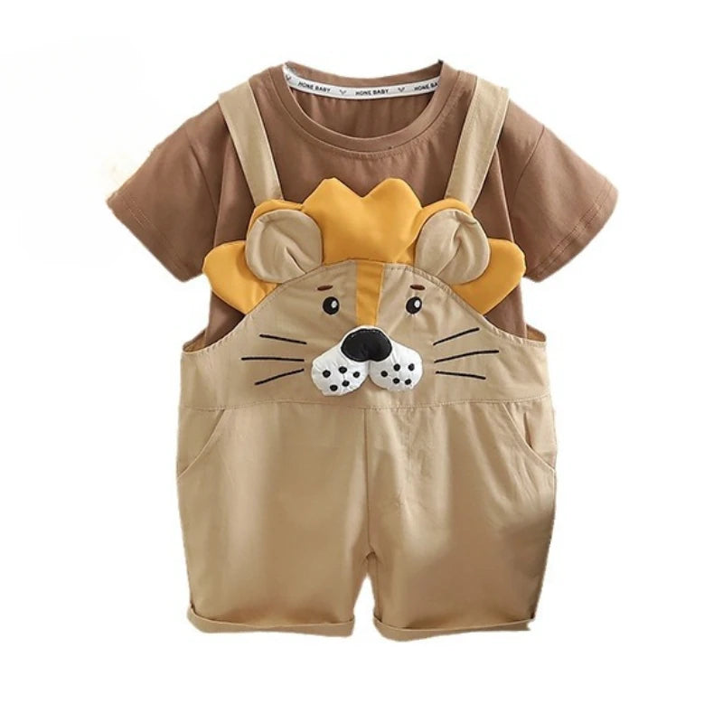 New Summer Baby Boys Clothes Set Children Cartoon T-Shirt Shorts 2Pcs/Sets Toddler Girls Clothing Infant Costume Kids Tracksuits