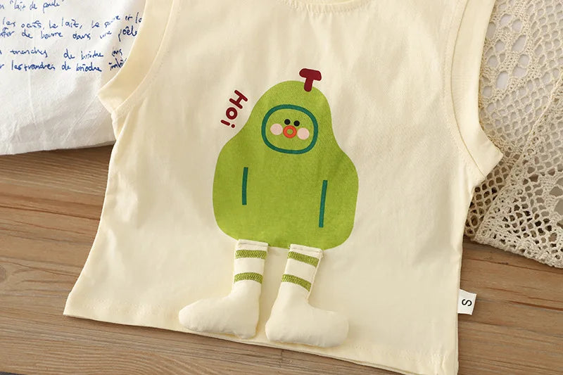 New Summer Baby Girls Clothes Suit Children Boys Fashion Vest Shorts 2Pcs/Sets Kids Clothing Infant Costume Toddler Tracksuits