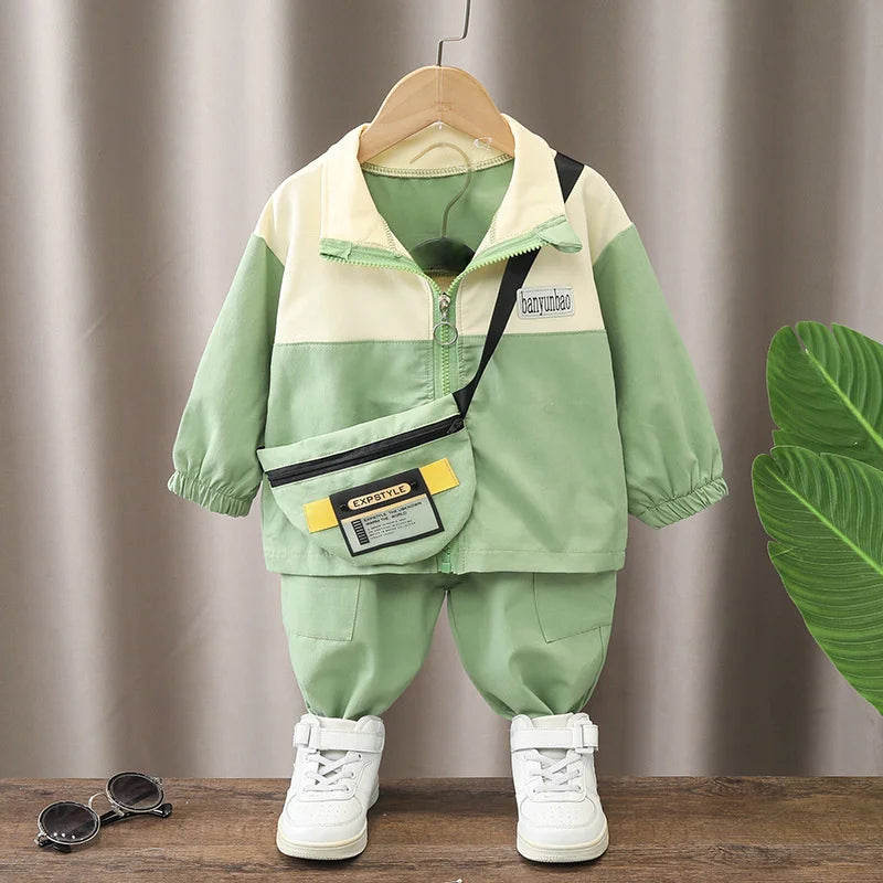 New Spring Autumn Baby Boys Clothes Children Girls Fashion Jacket Pants 2Pcs/Sets Toddler Sports Casual Costume Kids Tracksuits