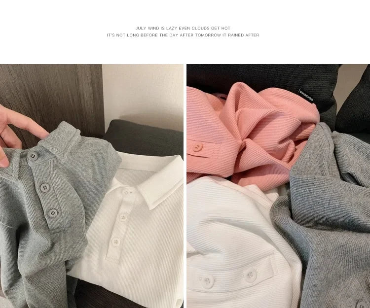 Boys Polo Shirts Long Sleeve Tops for Kids Solid Color Children T-shirt Cotton  Baby Tops Toddler Spring Autumn Outwear