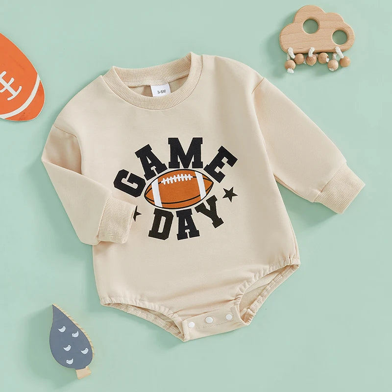 Infant Boys Fall Hooded Romper with Zipper Closure and Cute Animal Print Design for Cozy Autumn Days