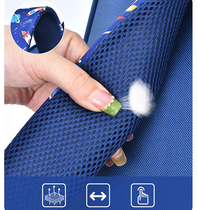 Children's Shoulder Bag Cartoon 3D Stereoscopic Astronaut Schoolbag Waterproof Kid Backpack Little Boy Dream Elementary School