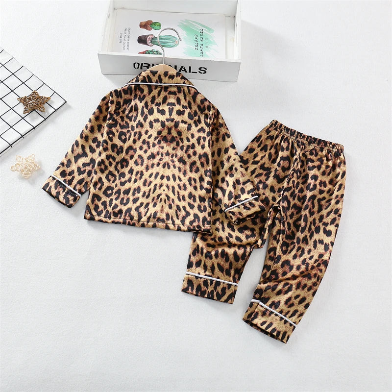 Autumn Baby Girls Clothes Children Pajamas Long Sleeved Shirt Pants 2Pcs/Set Toddler Sleepwear Kids Boys Clothing Infant Costume