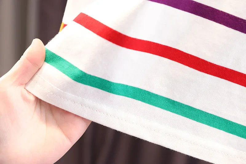 New Summer Baby Boys Clothes Suit Children Short Sleeved T-Shirt Shorts 2Pcs/Sets Kids Clothing Toddler Casual Cotton Costume