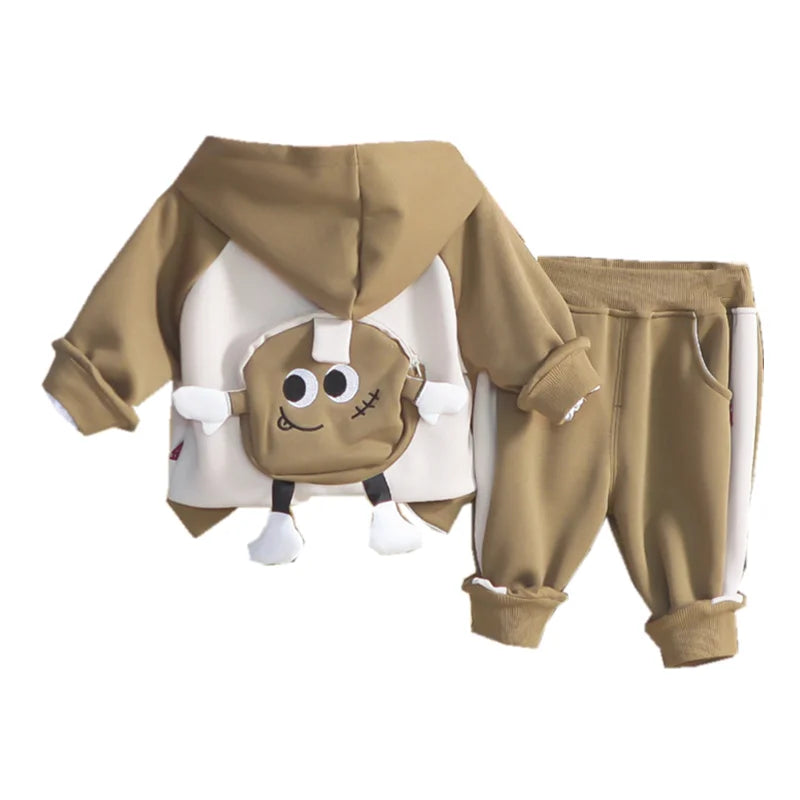 New Autumn Baby Clothes Girls Clothing Children Boys Hooded Jacket T-Shirt Pants 3Pcs/Set Toddler Casual Costume Kids Tracksuits