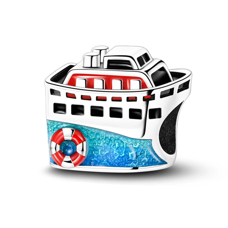 Hot Sale Charms Beads 925 Sterling Silver Pink Perfume Bottle Letter Luminous Firefly Tarot Card Beads Fit DIY Bracelets Jewelry