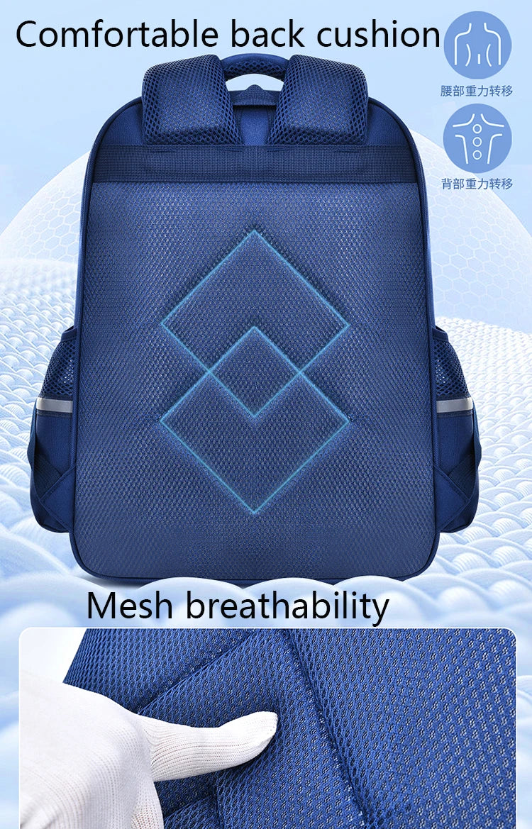 Neuer Kinderrucksack, modisches Design, farblich abgesetzt, leicht, hochwertig, Schulrucksack für Jungen und Mädchen, grün