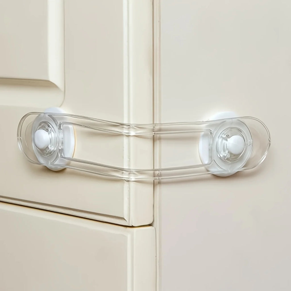 Baby Locks Child Safety Cabinet Proofing - Safe Quick and Easy 3M Adhesive Cabinet Drawer Door Latches No Screws & Magnets