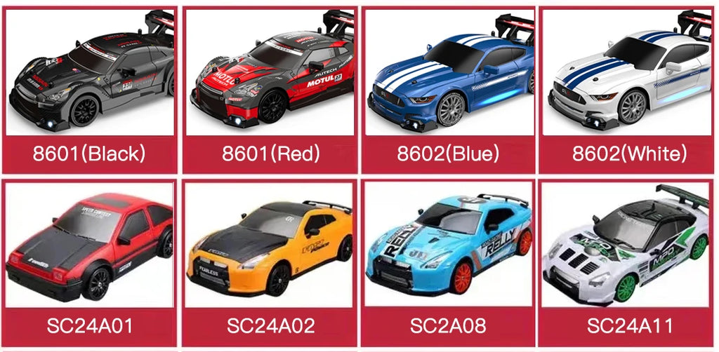 2.4G High speed Drift Rc Car 4WD Toy Remote Control AE86 Model GTR Vehicle Car RC Racing Cars Toy for Children Christmas Gifts