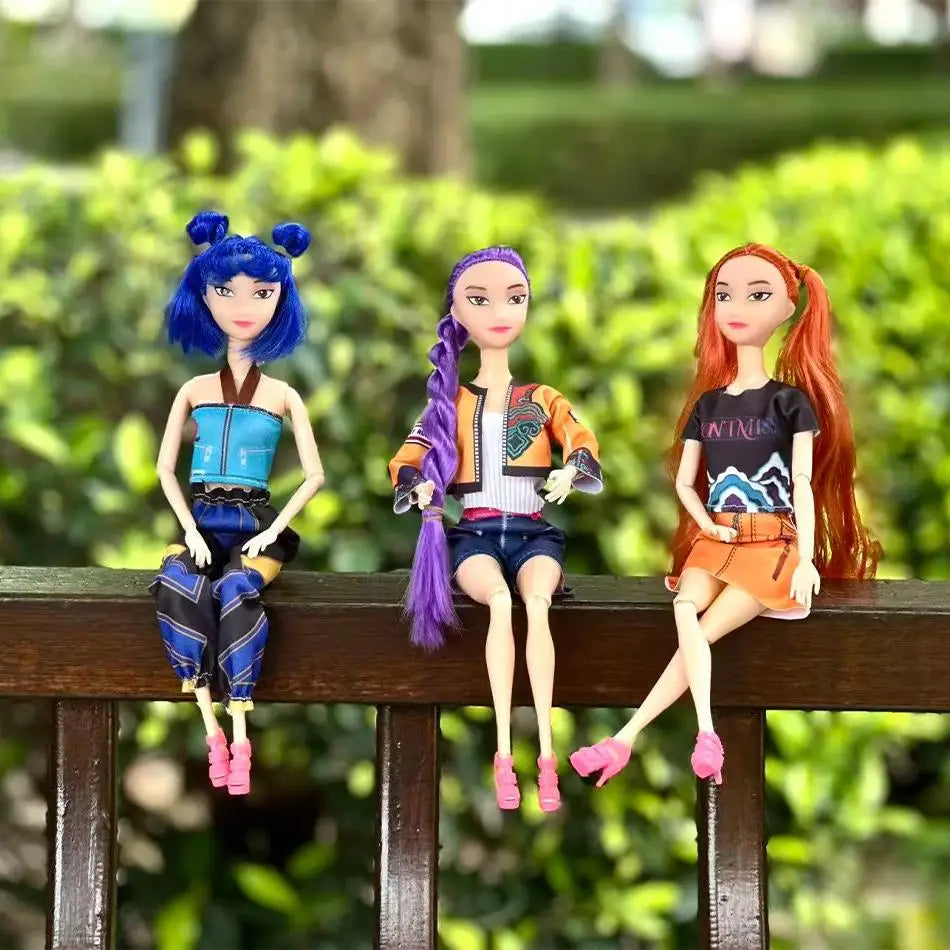 HOT Kpop Demon Hunters Action Figure Toy Derpys Tiger Rumi Mira Zoey Sussy Figurine Doll For Fans Christmas gifts ﻿