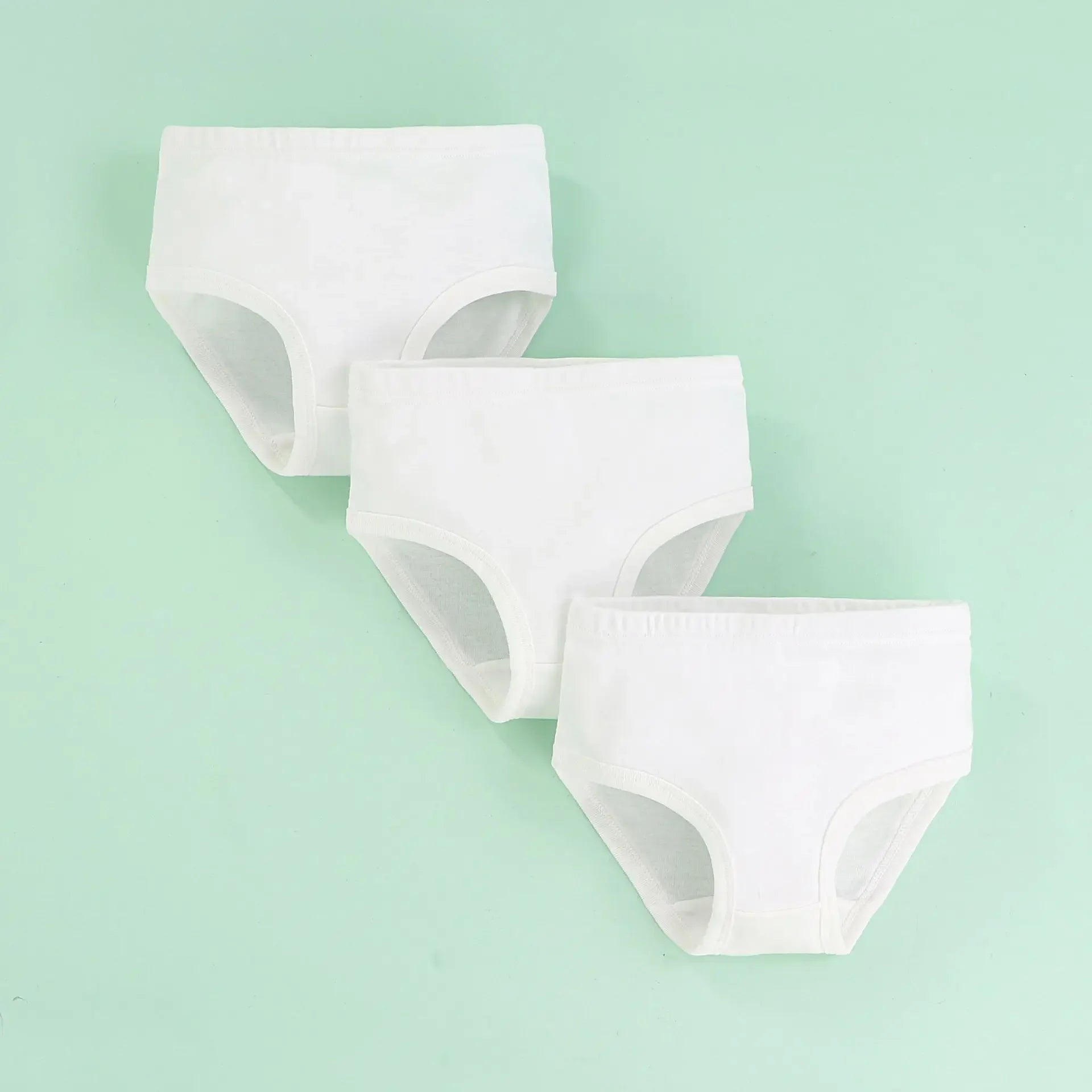 White Kids Underpant 100% Cotton Baby Girls Briefs 3 4 5 6 8 10 Years Little Boys Students Boxer Underwear Girls Panties