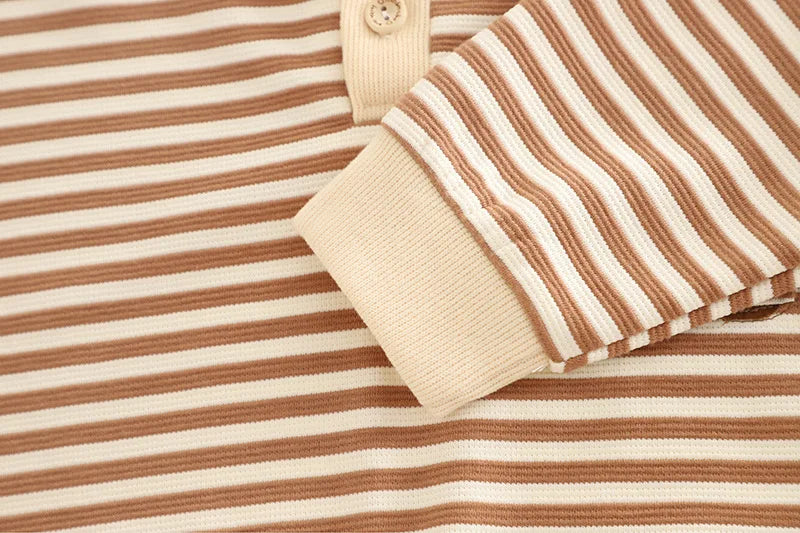 New Spring Autumn Baby Clothes Children Boys Striped Long Sleeved T-Shirt Pants 2Pcs/Sets Infant Casual Outfits Kids Tracksuits