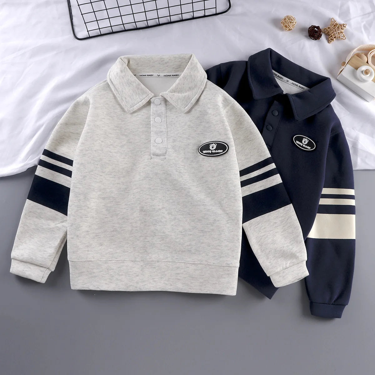 Children Polo Shirts Spring Autumn Tops for 4-12 Years Kids Long Sleeve Boys Sweatshirts Teenager Pullover Baby Outfits Clothes
