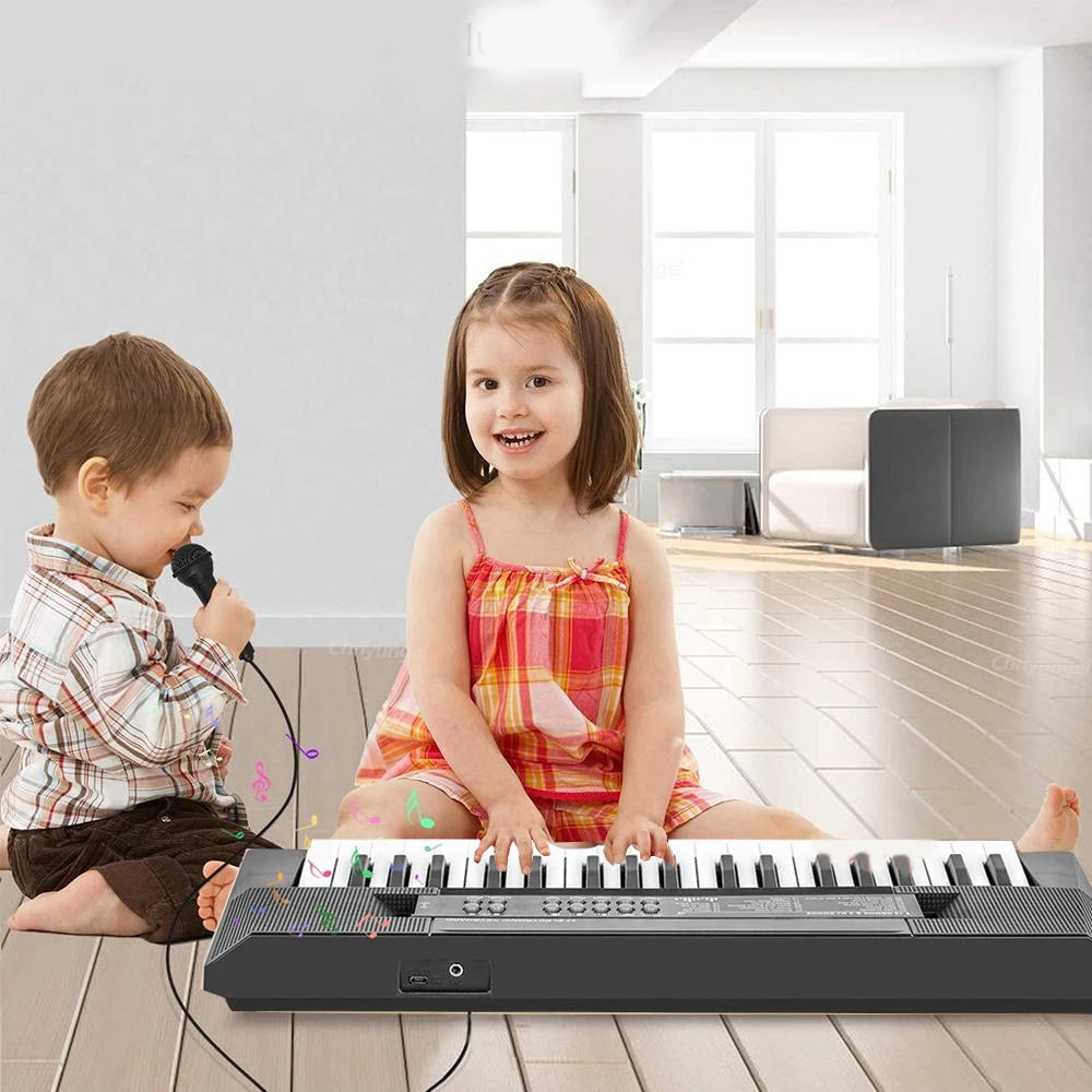 37 Keys Kids Electronic Piano with Microphone Educational Toys Musical Instrument for Kids Toddlers Boys Girls Birthday Gift